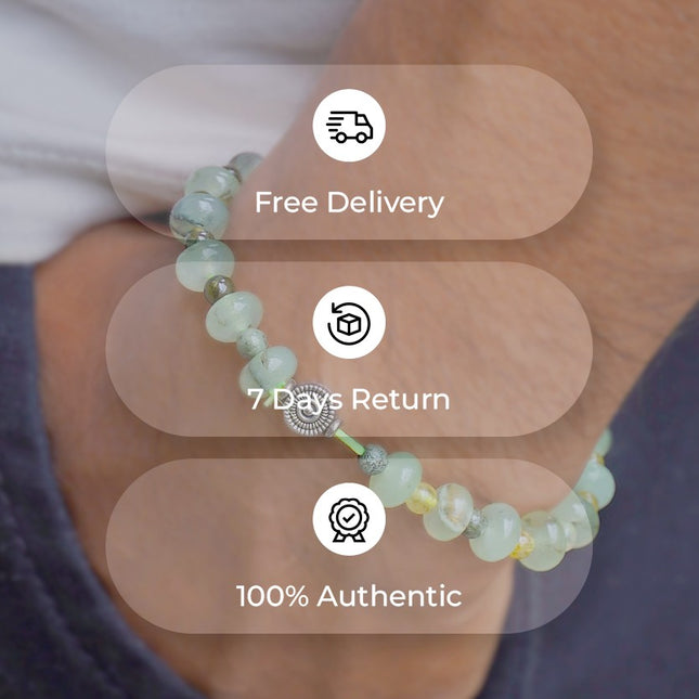 Prehnite Wati Bracelet — Trust Your Inner Wisdom, Embrace Calm