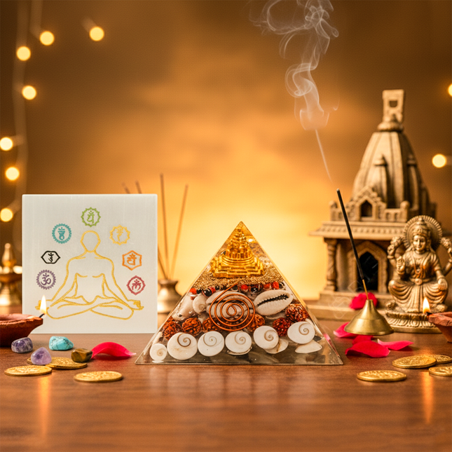 Dhan Laxmi Pyramid With Charging Plate Combo