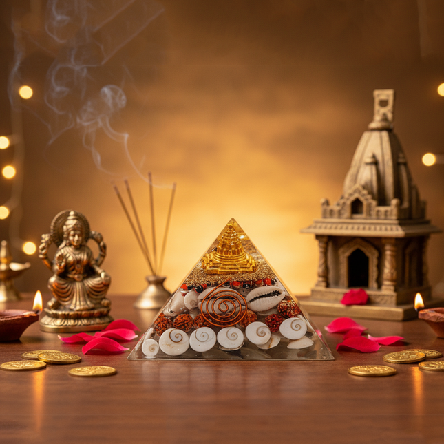 Dhan Laxmi Pyramid With Charging Plate Combo