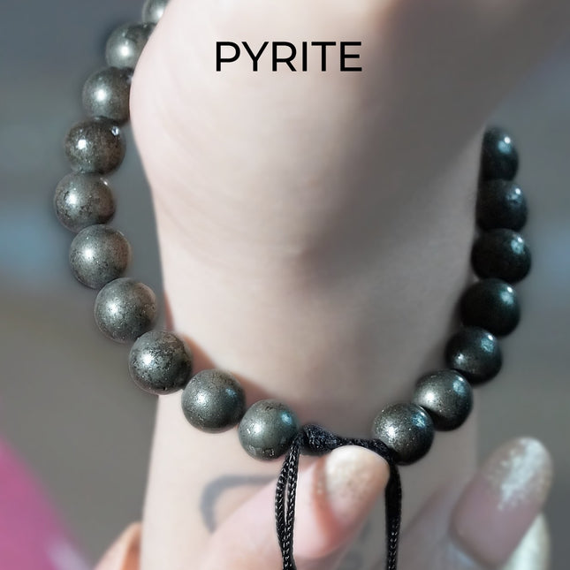Pyrite Single Dori Bracelet – Strength &amp; Confidence in Style