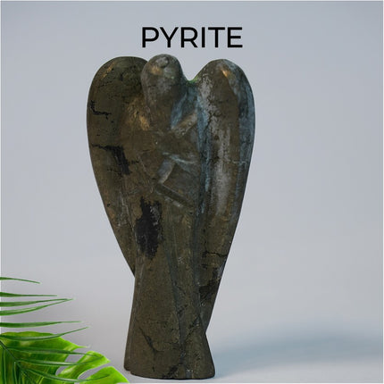 Pyrite 2 inch Angel – The Golden Guardian of Power, Manifestation , Prosperity & Energetic Protection & Empowered Confidence