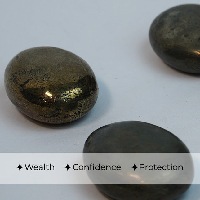Pyrite Palm Stone