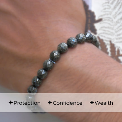 ✨ Diamond Cut – Pyrite Power Bracelet