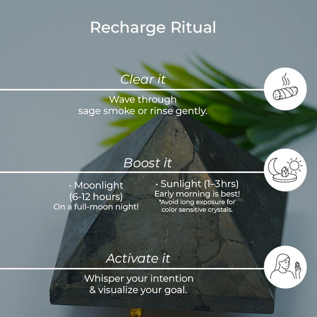 Pyrite Pyramid – Stone of Protection & Prosperity