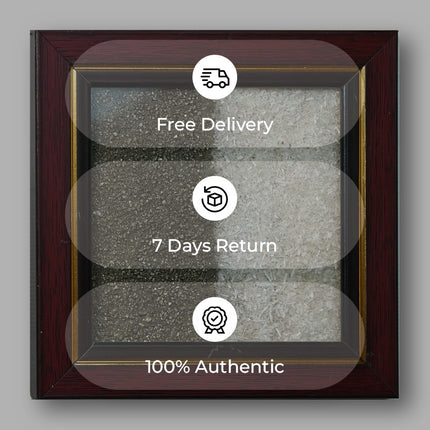 ✨ Pyrite & Selenite 6 Inch Frame – Protection, Purification & Prosperity Decor
