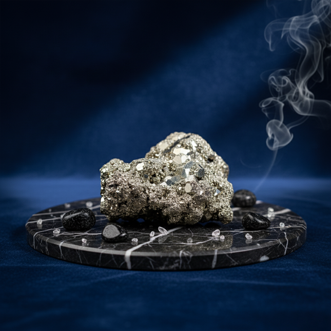 Natural Pyrite Cluster