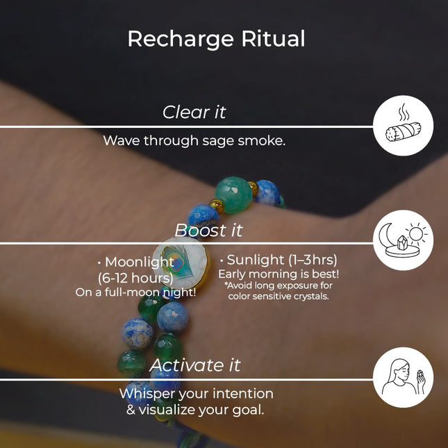 Radha Rani Blessings Rakhi with Crystals