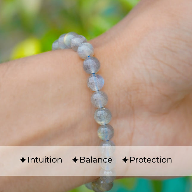 ✨ Rainbow Moonstone Beads Bracelet – Emotional Balance & Inner Clarity ✨