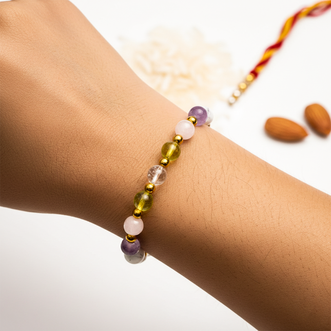 Crystals Bloom Rakhi