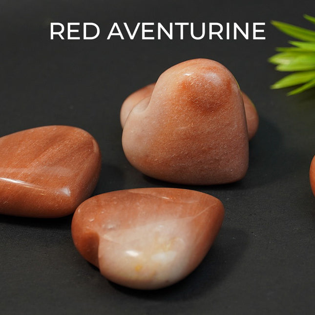 ❤️ Red Aventurine – Big Heart Stone