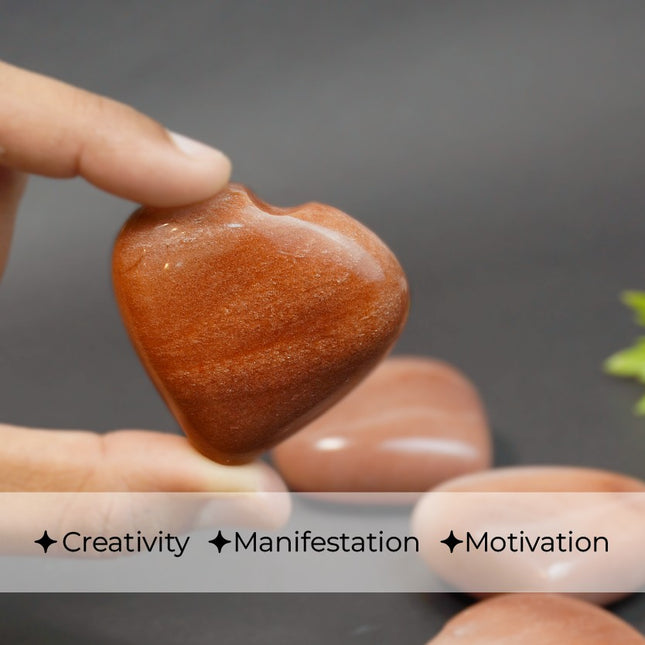 ❤️ Red Aventurine – Big Heart Stone