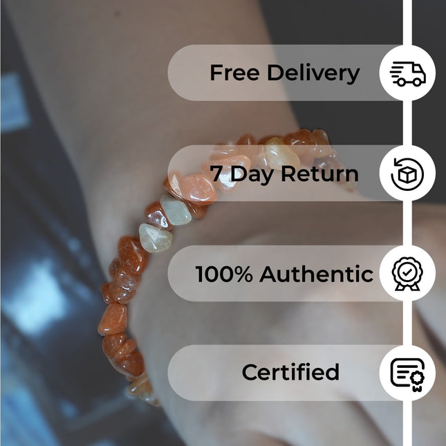 Red Aventurine Chips Bracelet – Ignite Vitality, Passion & Inner Power