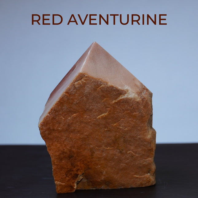 Red Aventurine Raw Points – Stone of Vitality, Action & Manifestation