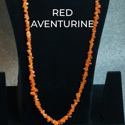 Red Aventurine Chips Mala
