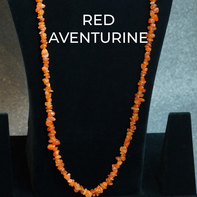 Red Aventurine Chips Mala