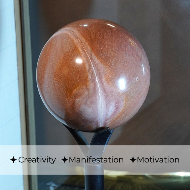 Red Aventurine Crystal 7.8 Kg Ball – Vitality, Action & Rooted Confidence
