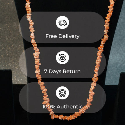 Red Coral Star Chips Mala – Vitality, Protection & Emotional Healing