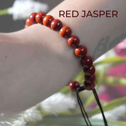 Red Jasper Single Dori Bracelet – Grounding Energy & Inner Strength