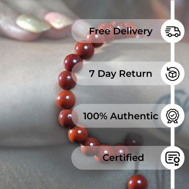 Red Jasper Single Dori Bracelet – Grounding Energy & Inner Strength