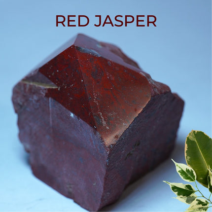 Red Jasper Raw Crystal Points – Grounding, Strength & Protection