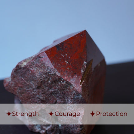 Red Jasper Raw Crystal Points – Grounding, Strength & Protection