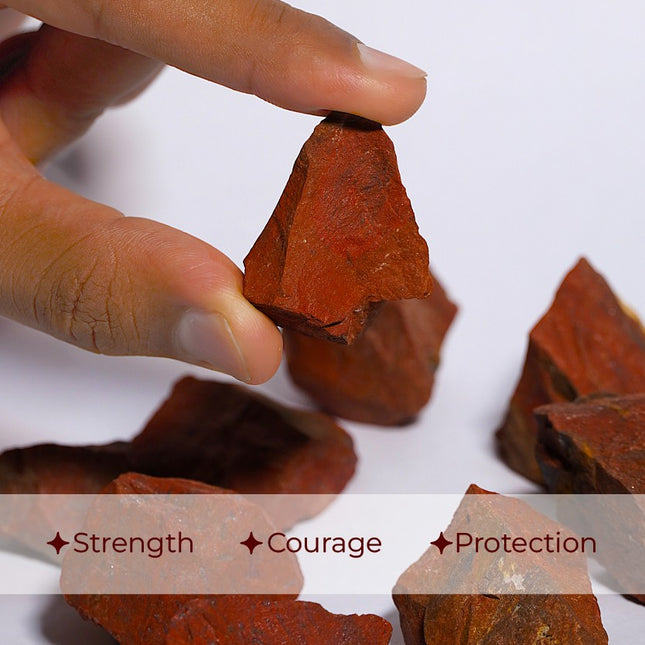 Red Jasper Raw Stone – The Stone of Stability, Strength & Grounding