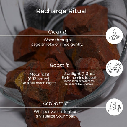 Red Jasper Raw Stone – The Stone of Stability, Strength & Grounding