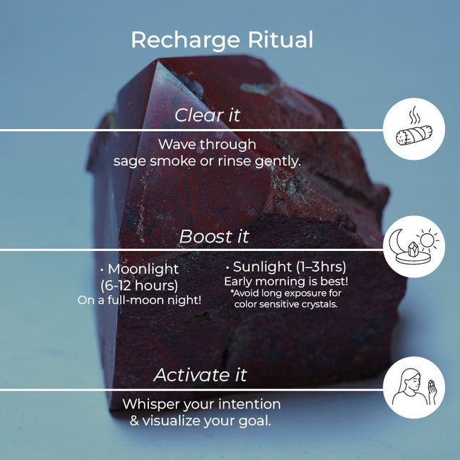 Red Jasper Raw Crystal Points – Grounding, Strength & Protection