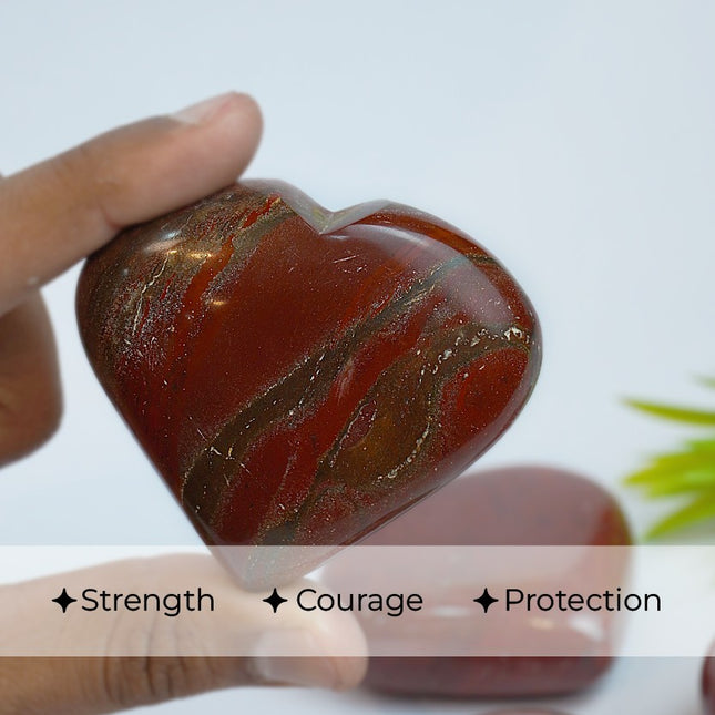 ❤️ Red Jasper Big Heart Stone
