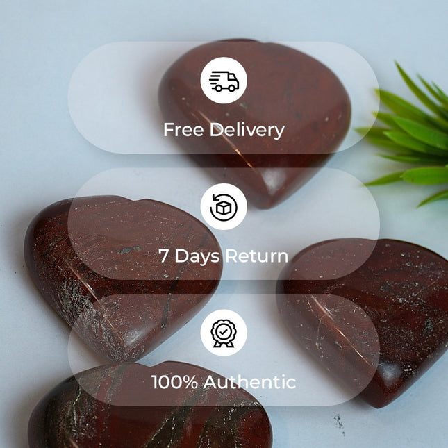 ❤️ Red Jasper Big Heart Stone