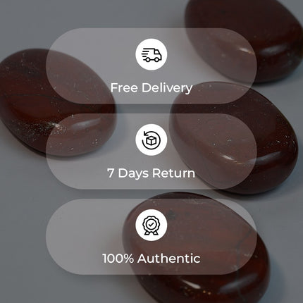 ❤️ Red Jasper 110-125 GM Palm Stone – Stability, Strength & Grounding Support