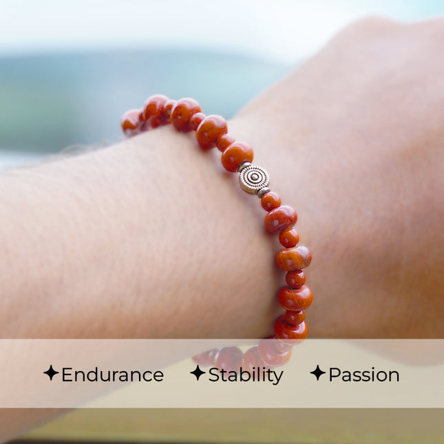 Red Jasper Star Wati Bracelet — Grounded Strength, Celestial Guidance