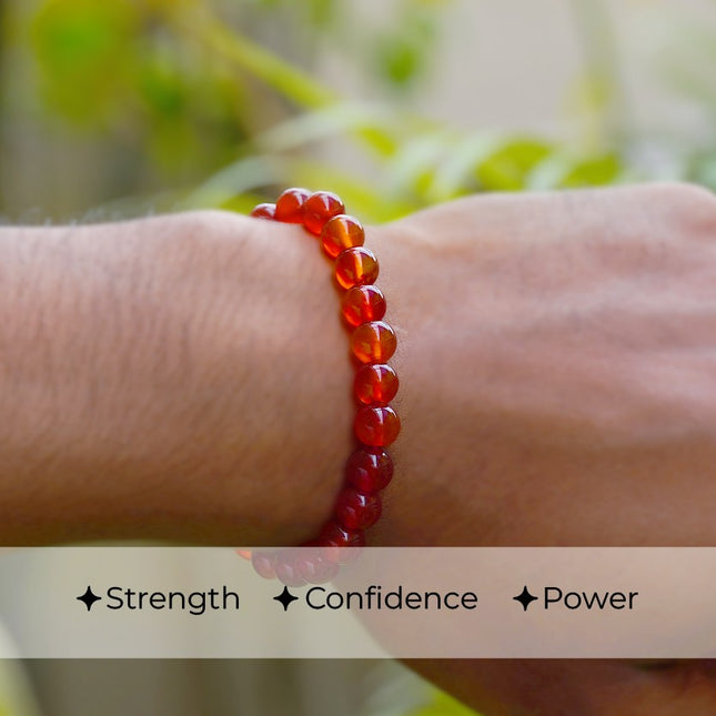 Red Onyx Beads Bracelets -  Strength, Grounding & Protection 🔥