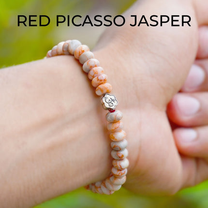 Red Picasso Jasper Wati Bracelet   – Grounding, Creativity & Inner Stability