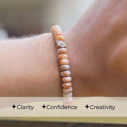 Red Picasso Jasper Wati Bracelet   – Grounding, Creativity & Inner Stability