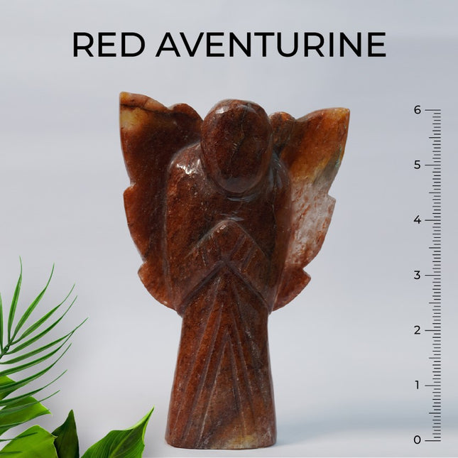 Red Aventurine 6 inch Angel – Energize Your Passion, Courage & Vitality
