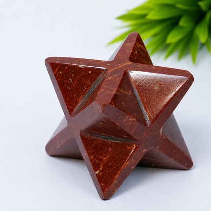 Red Jasper Merkaba Big Star