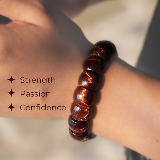 Red Tiger Eye Designer Beads – The Stone of Passion, Motivation & Drive
