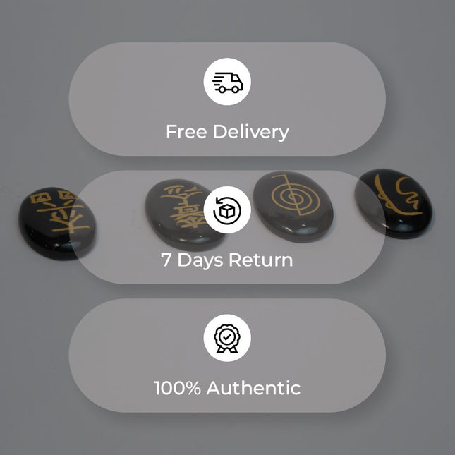 Reiki Symbol Stone Set (4-Piece Crystal Set)