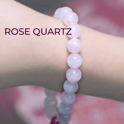 Rose Quartz Single Dori Bracelet – Love, Compassion & Emotional Healing