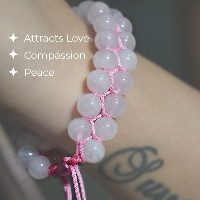 Rose Quartz Double Dori Bracelet