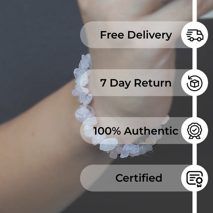 Rose Quartz Chips Bracelet – Love, Compassion & Heart-Opening Energy