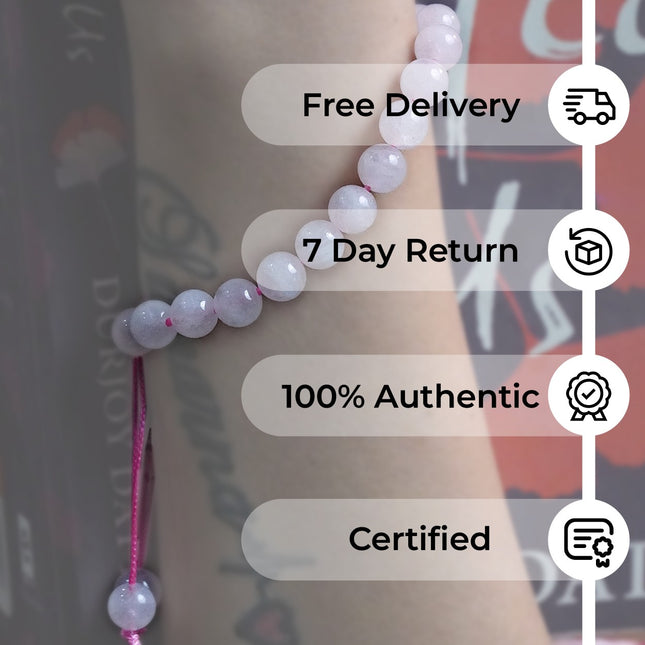 Rose Quartz Single Dori Bracelet – Love, Compassion & Emotional Healing