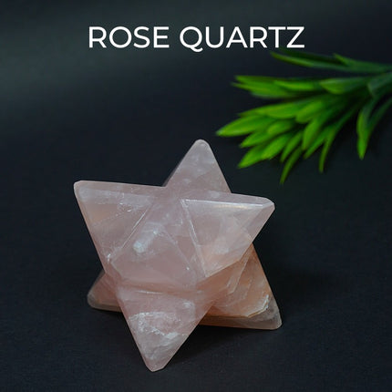 Rose Quartz Merkaba Big Star