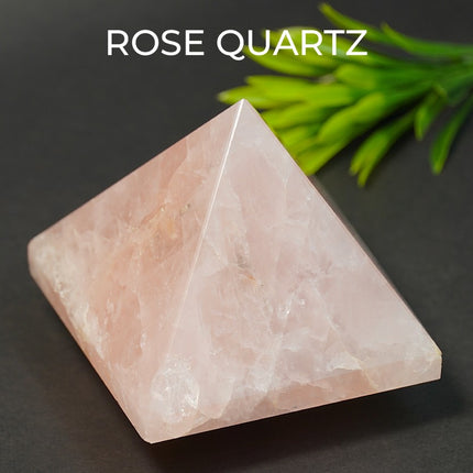 Rose Quartz Pyramid – Love, Harmony & Heart Healing Crystal
