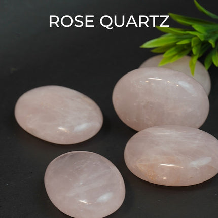 🌸 Rose Quartz 90-110 GM Palm Stone