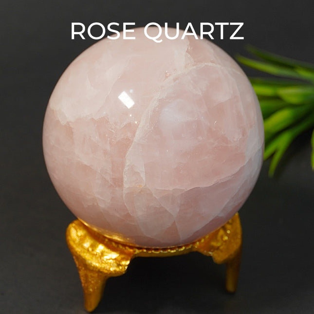 Rose Quartz Crystal Ball – Stone of Love, Harmony & Emotional Healing