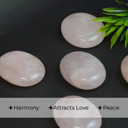 🌸 Rose Quartz 90-110 GM Palm Stone
