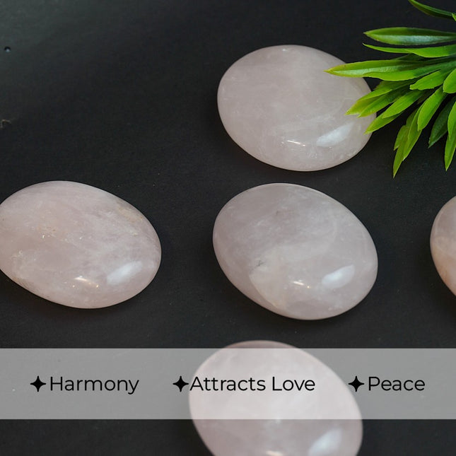 🌸 Rose Quartz 90-110 GM Palm Stone