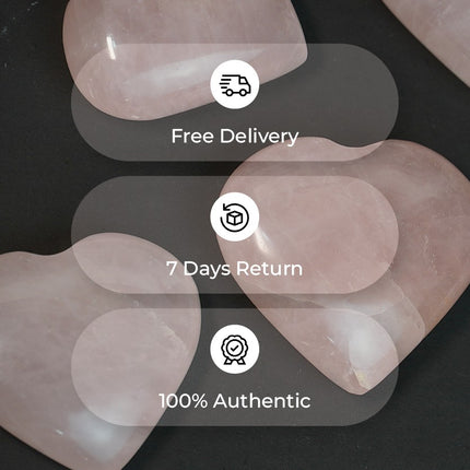 🌸 Rose Quartz – Big Heart Stone